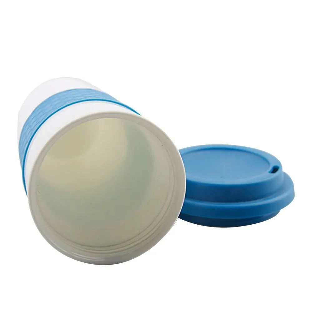 16oz Plastic Reusable Coffee Mug with Lid