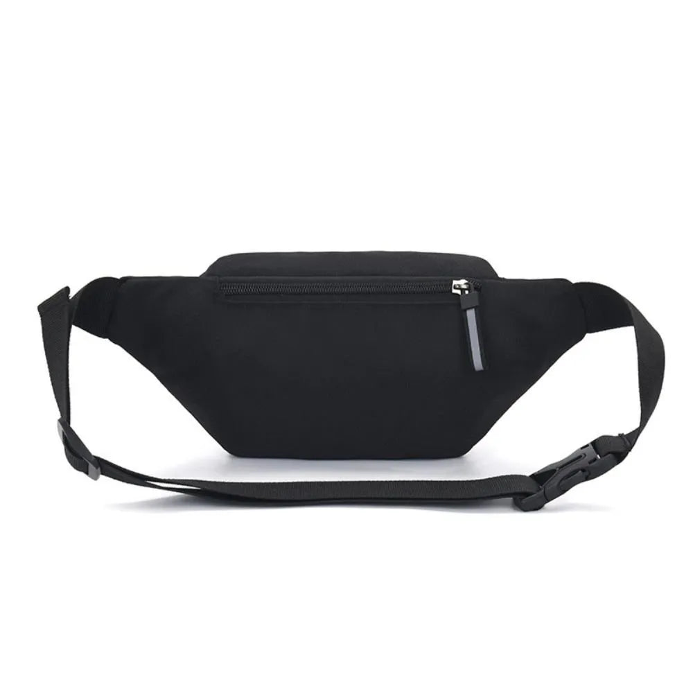 2 Pockets Fanny Packs with Reflective Zipper