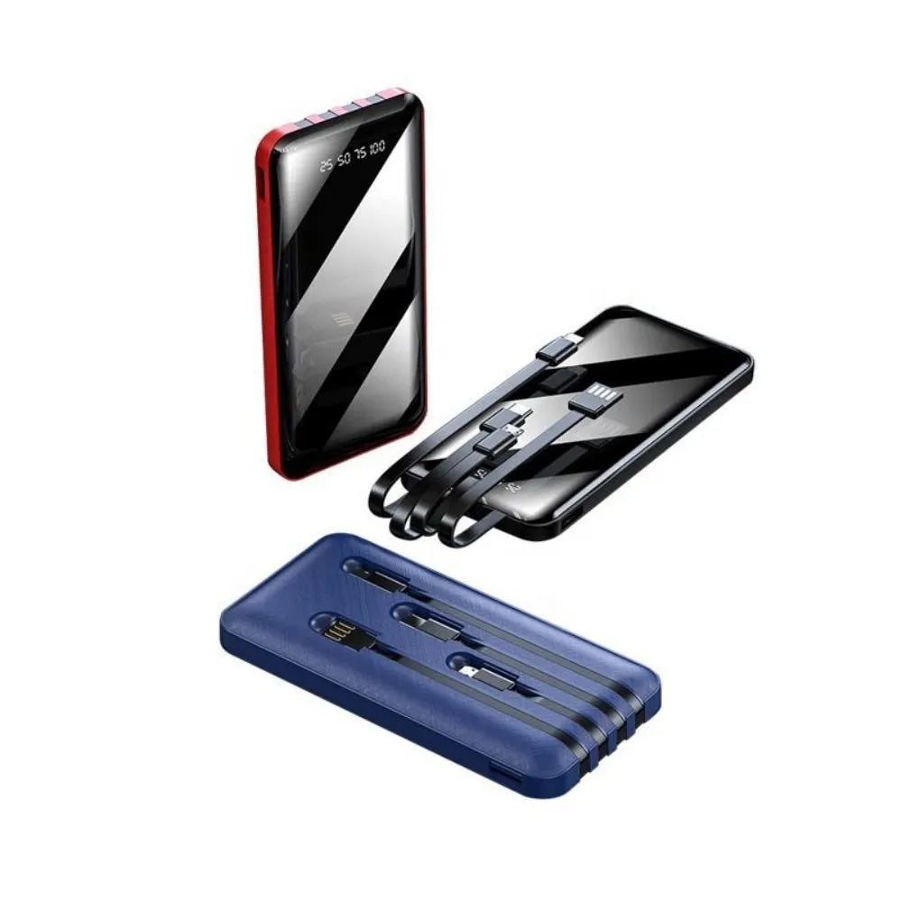 3 Cable Portable 10000mah Power Banks