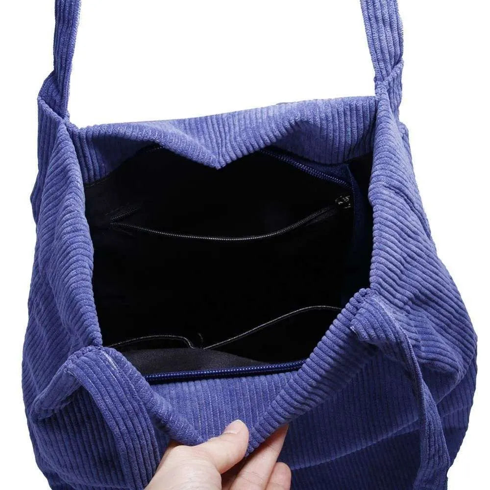 Custom Shoulder Corduroy Tote Bags