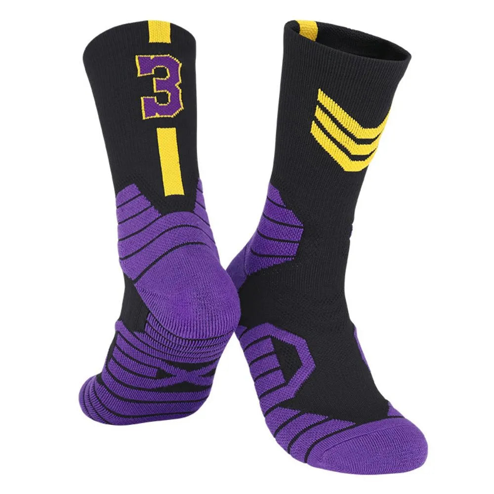 Custom Breathable Crew Compression Sports Socks