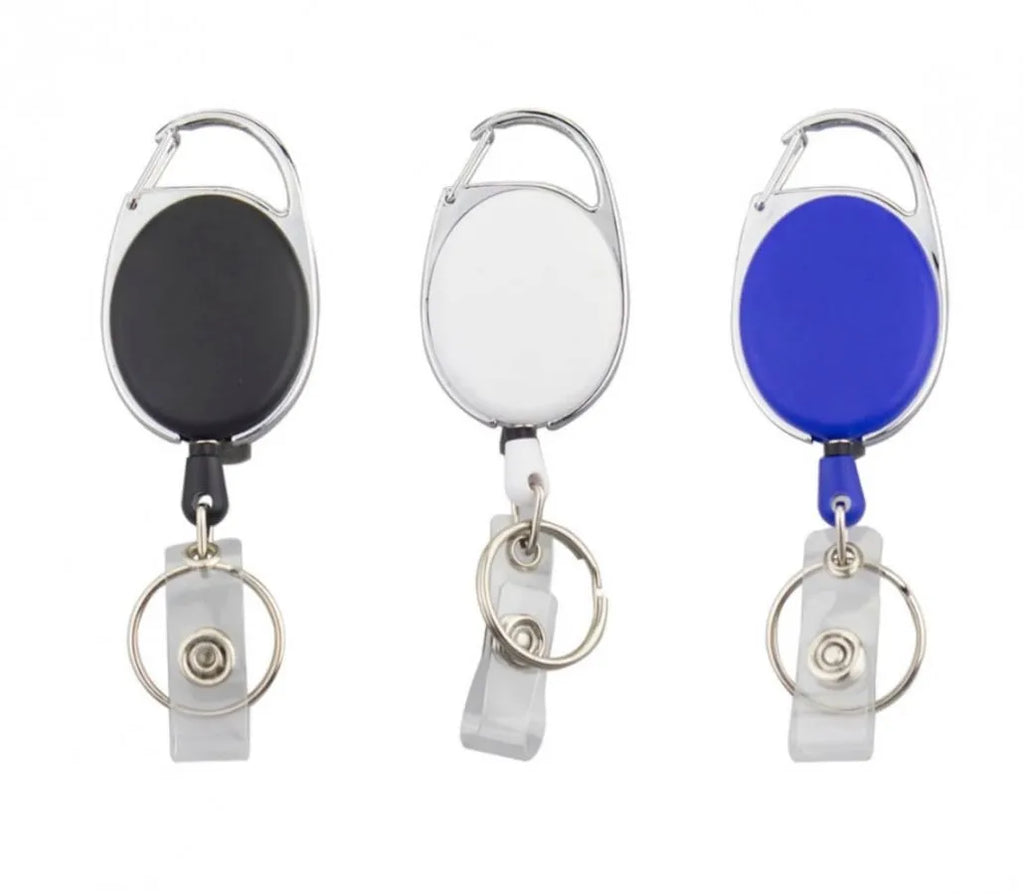 Carabiner Badge Reels with Keyring