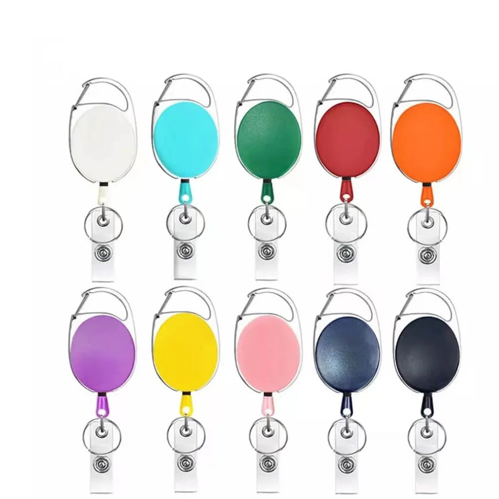 Carabiner Badge Reels with Keyring