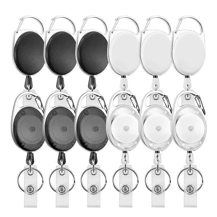 Carabiner Badge Reels with Keyring