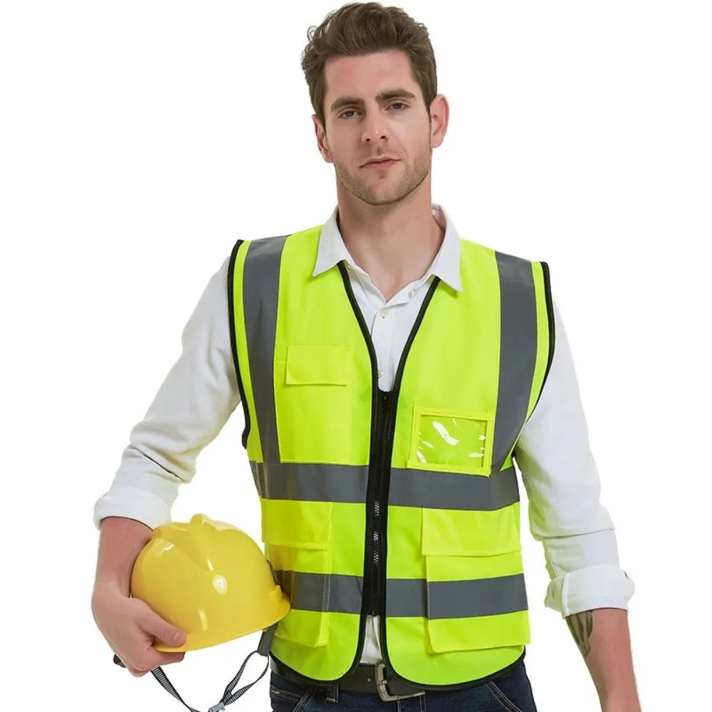 Custom Construction Security Safety Vest with Pocket