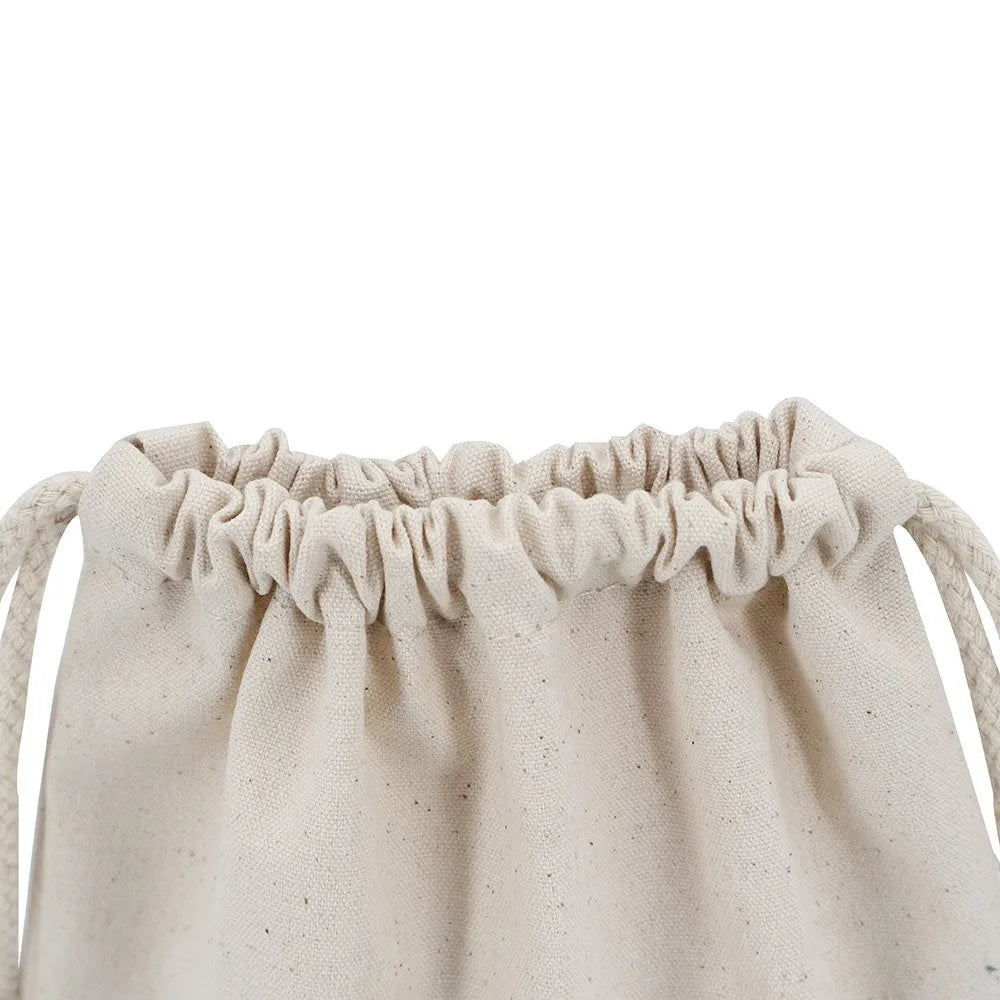 Cotton Drawstring Bags with Cork