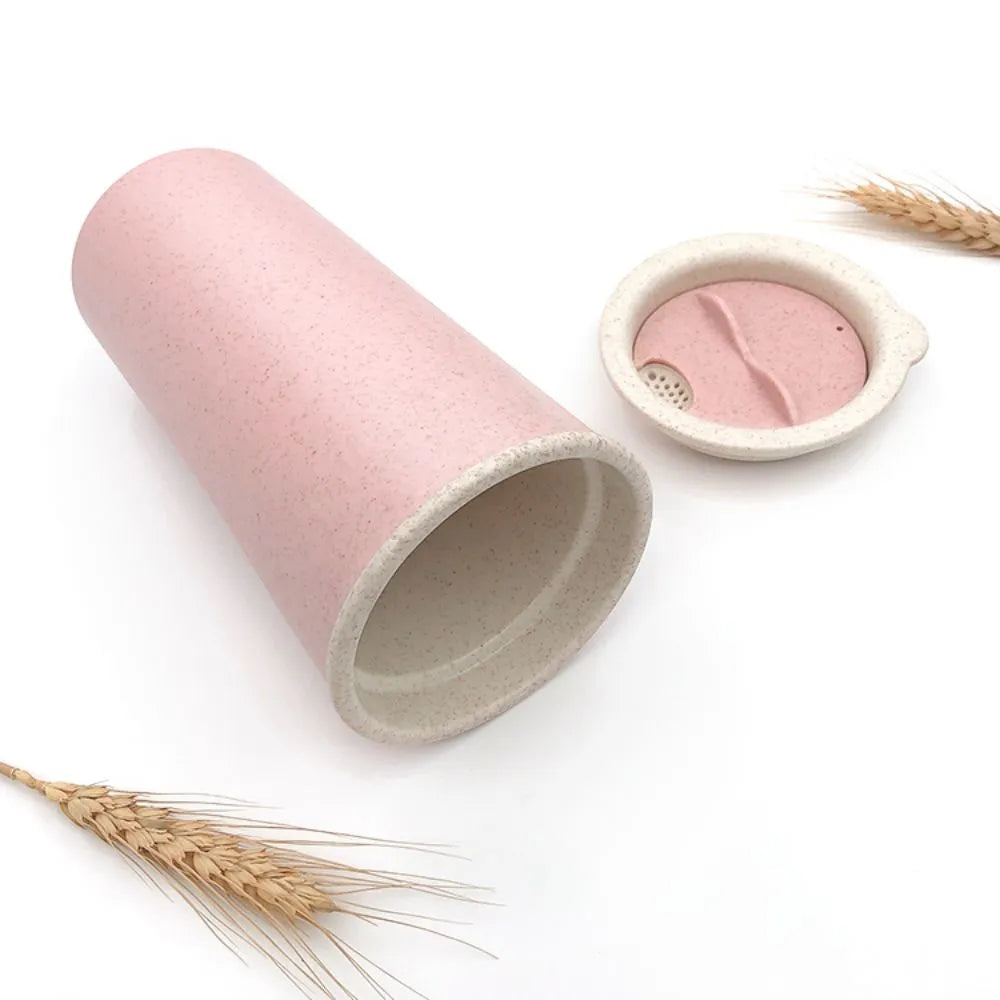 Custom 15oz Eco Friendly Wheat Straw Coffee Cup