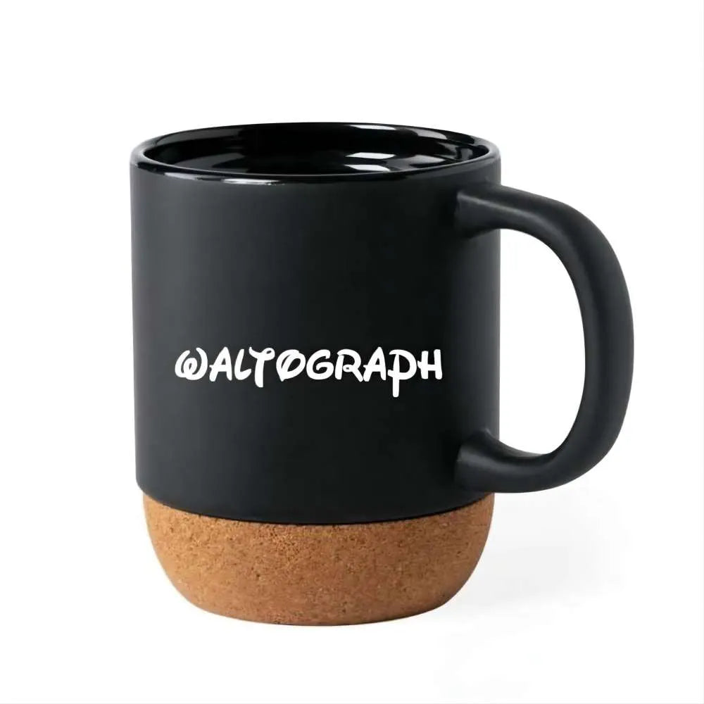 Custom 15oz Ceramic Coffee Mug With Cork Bottom
