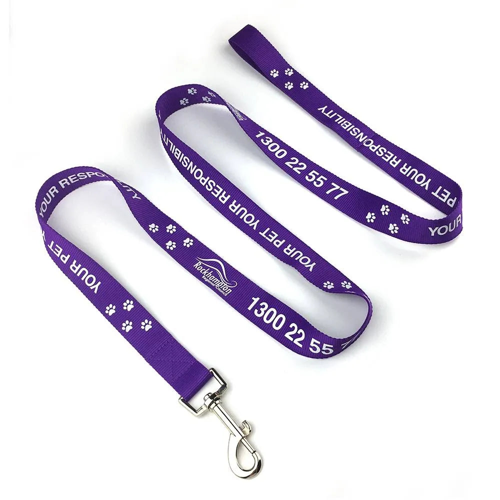 Custom Silk Screen Printed Dog Leash