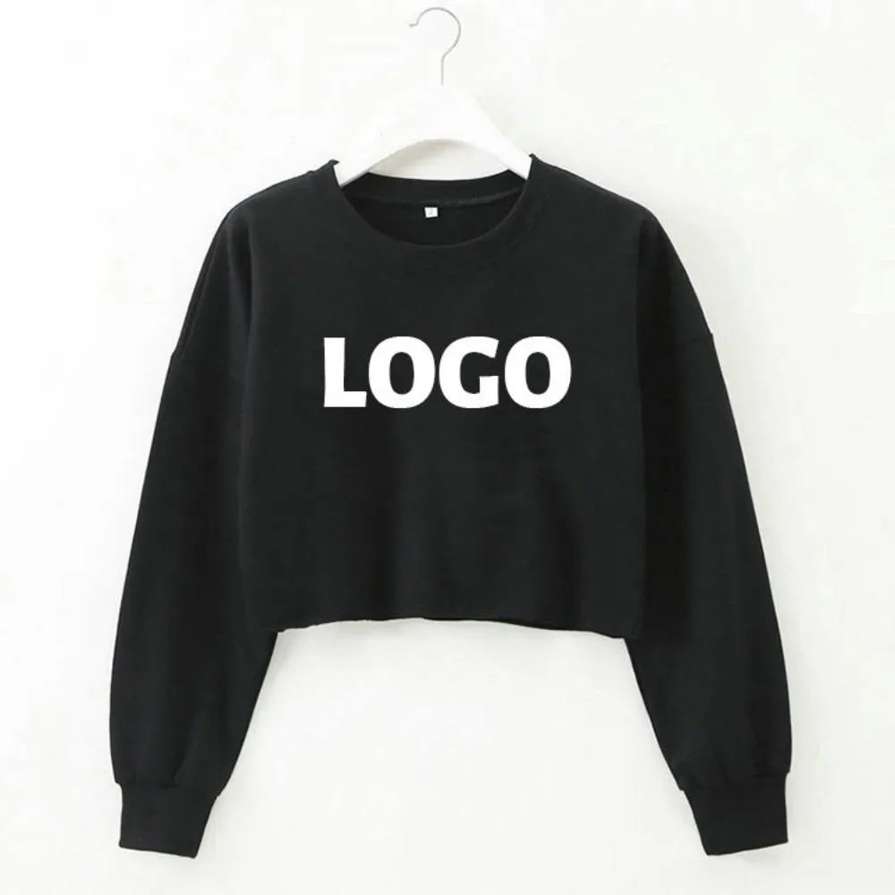 Custom Women’s Long Sleeve T-shirt Crop Tops