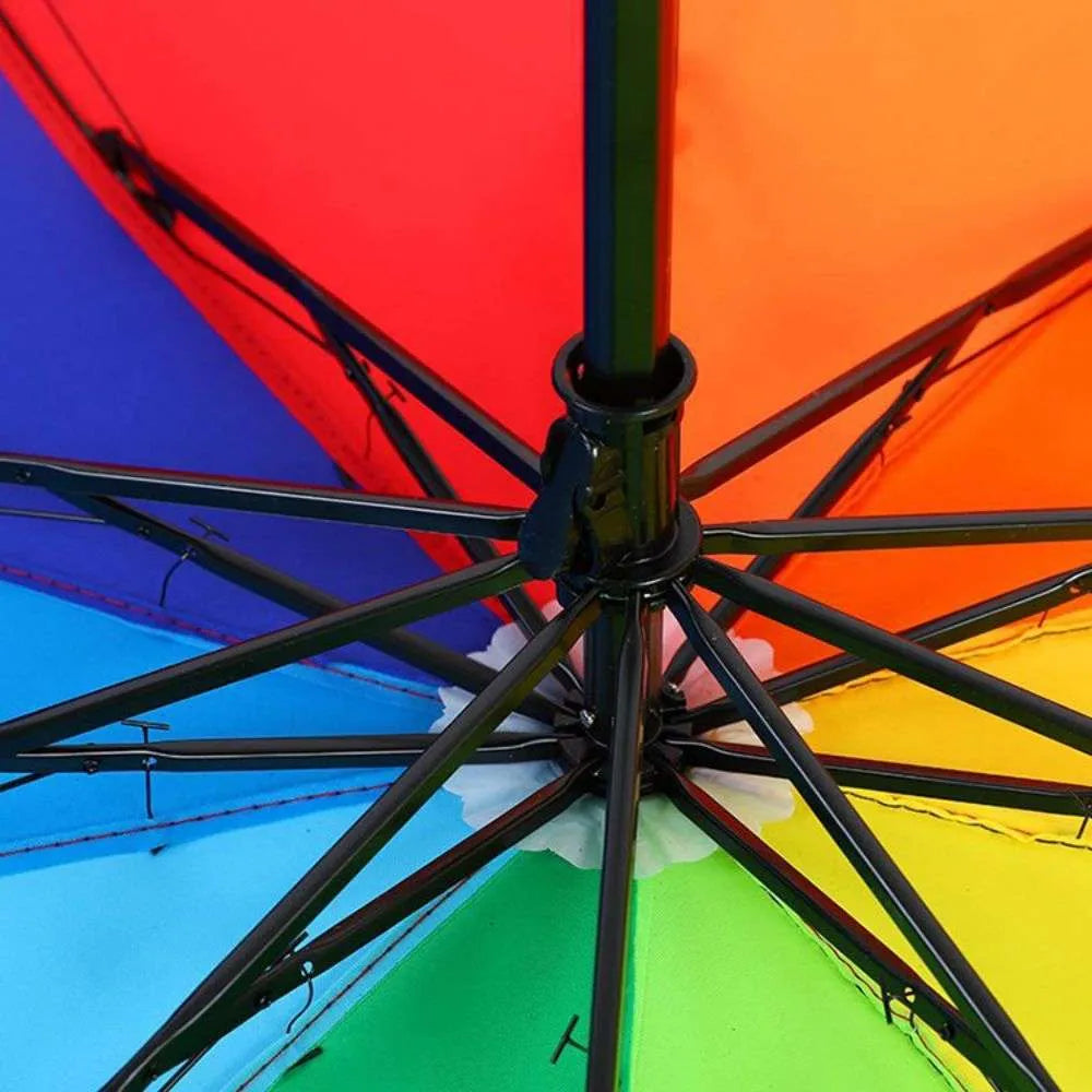 Customized Rainbow Folding Umbrella