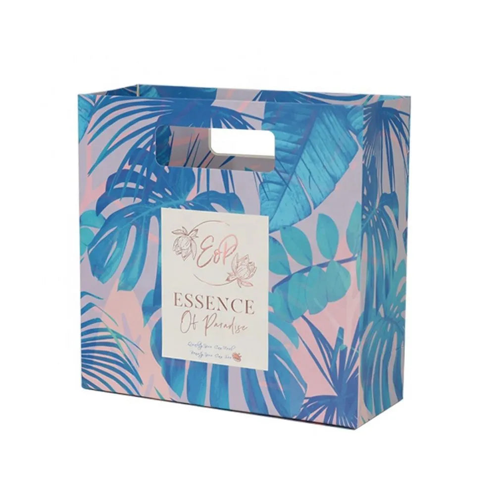 Custom Paper Gift Bags with Die Cut Handle