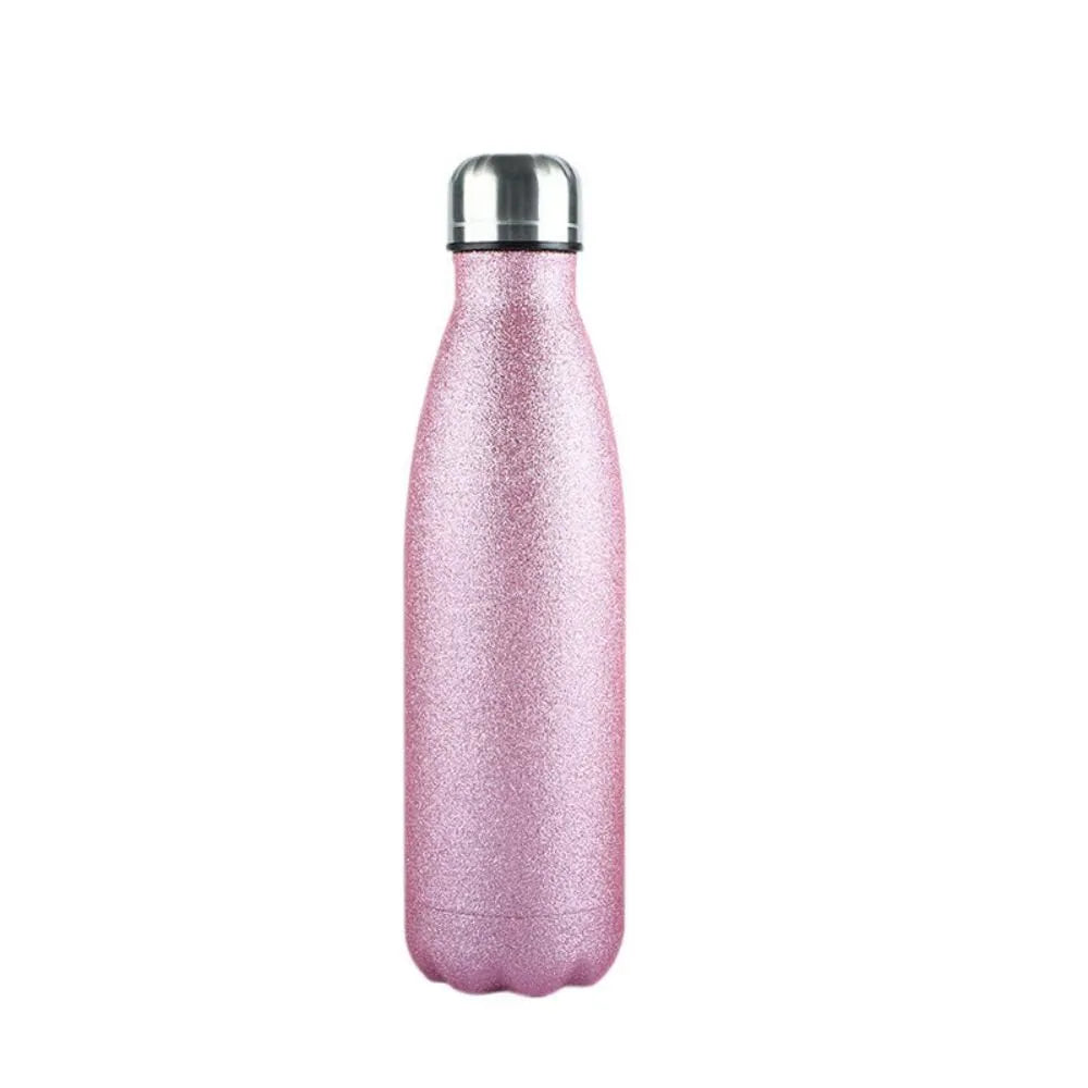 Double Wall Stainless Steel Glitter Sport Water Bottles