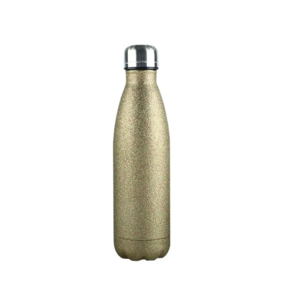 Double Wall Stainless Steel Glitter Sport Water Bottles