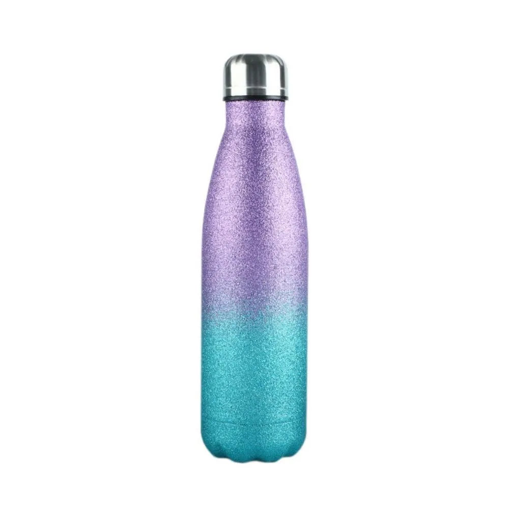 Double Wall Stainless Steel Glitter Sport Water Bottles
