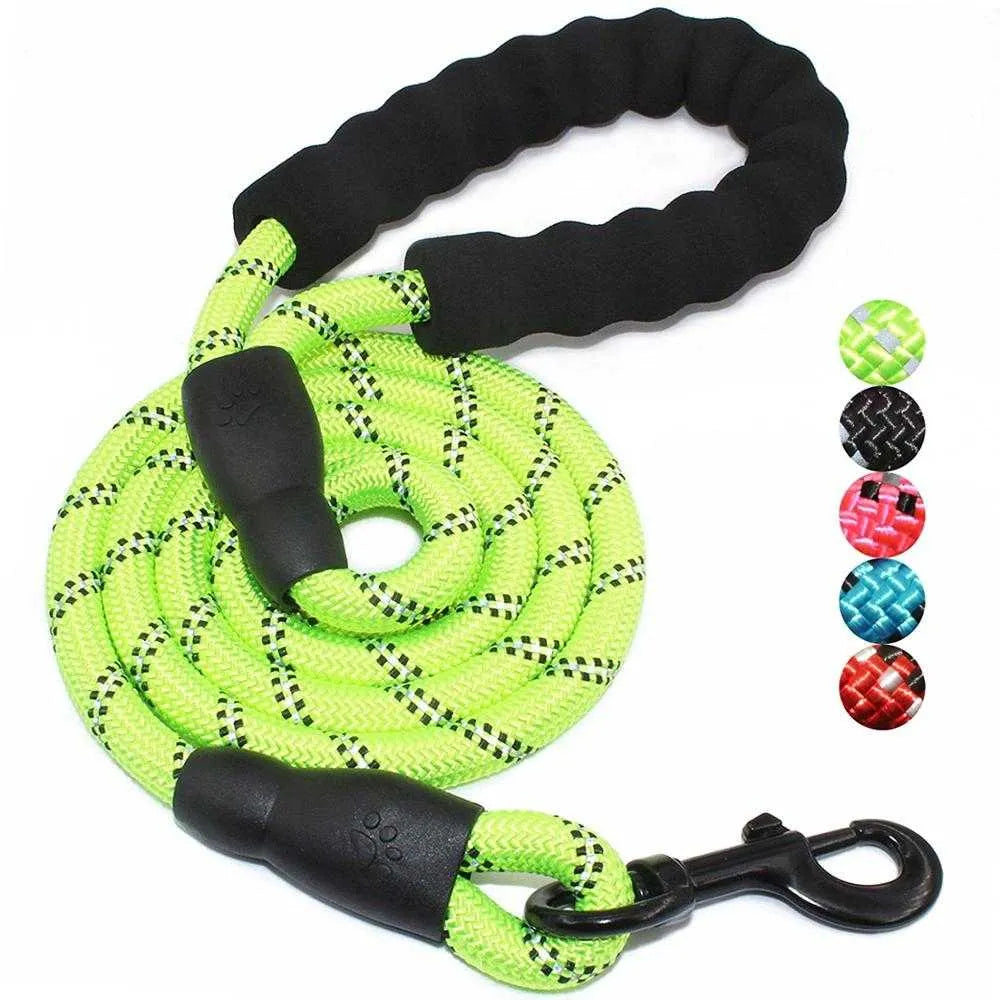 Durable Polyester Dog Leash with Reflective thread