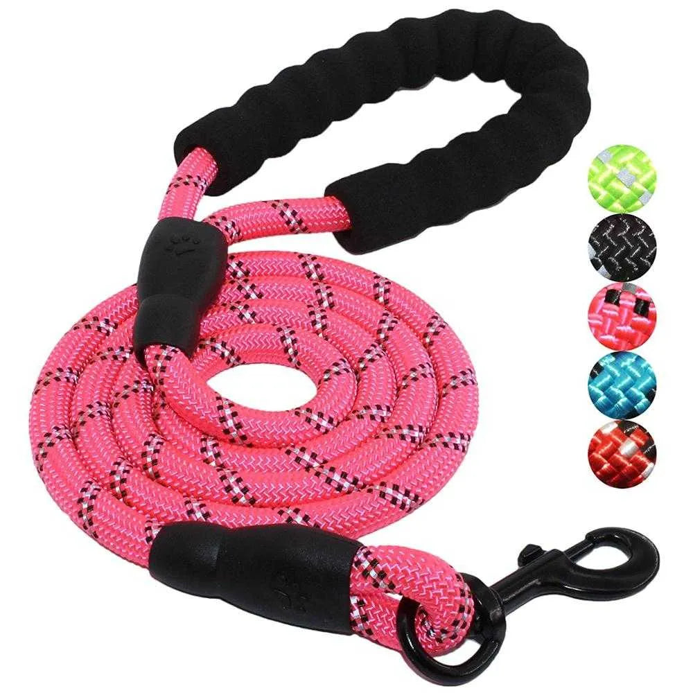 Durable Polyester Dog Leash with Reflective thread