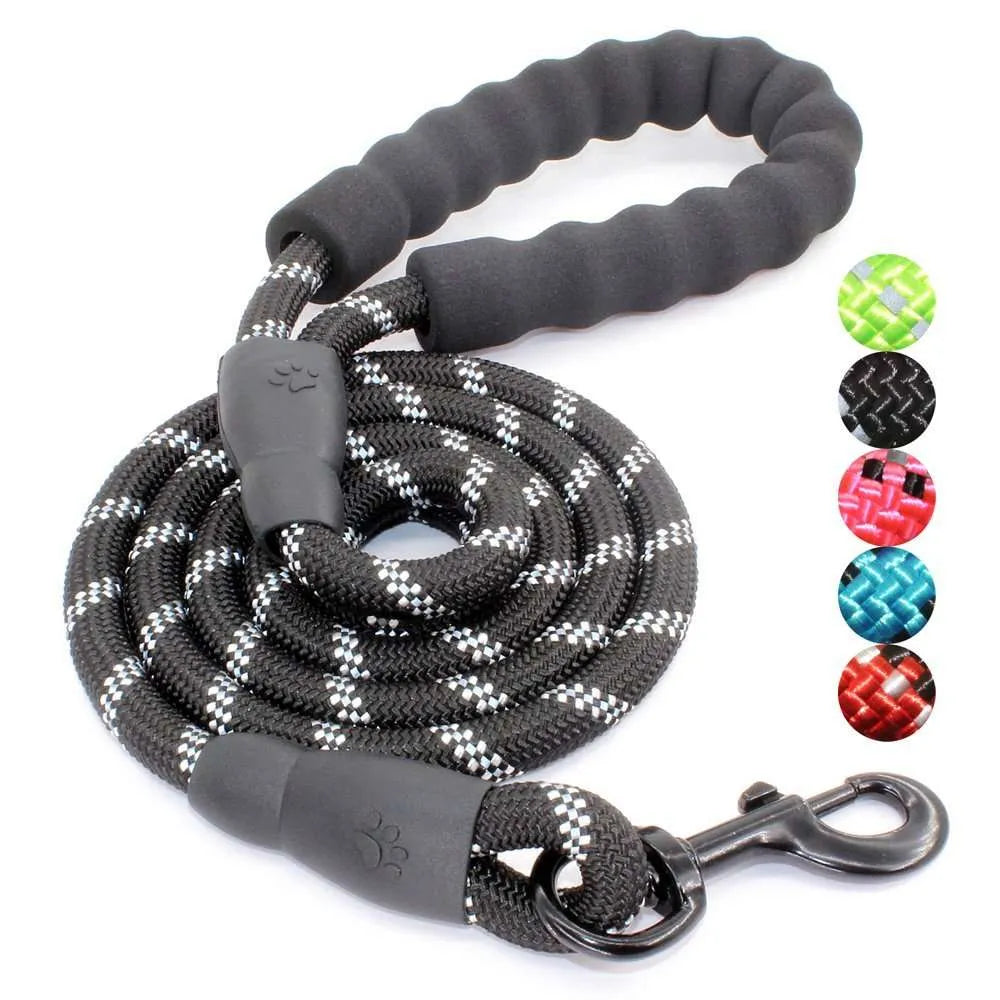 Durable Polyester Dog Leash with Reflective thread