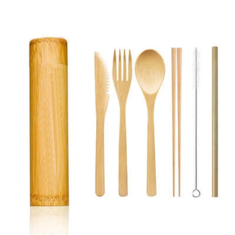 Eco Friendly Wooden Travel Cutlery Set