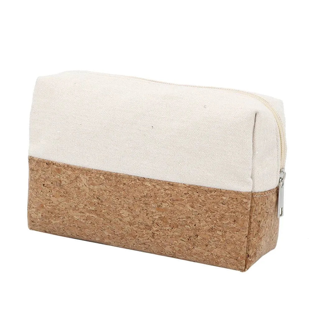 Eco Friendly Natural Cork Makeup Cosmetic Bag