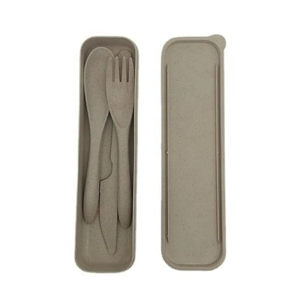 Eco-Friendly Wheat Straw Biodegrade Cutlery Set