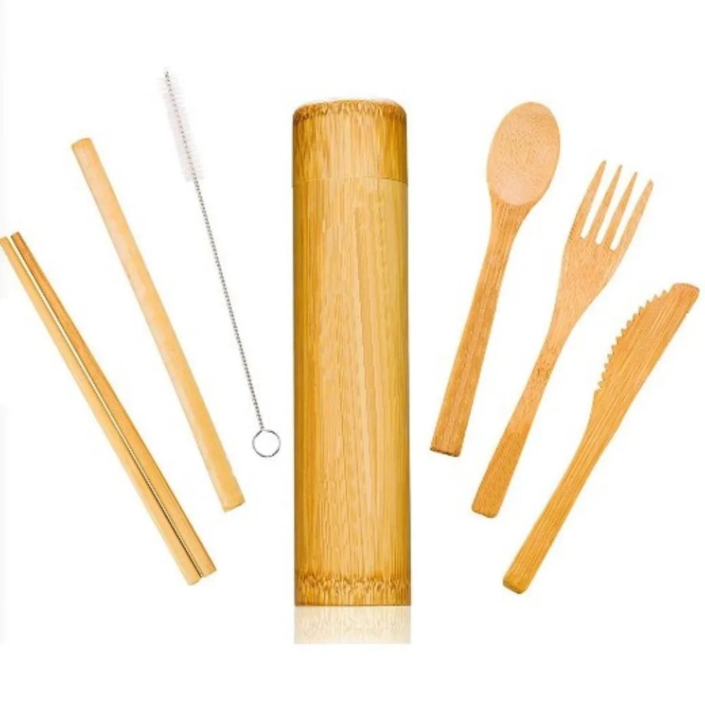 Eco Friendly Wooden Travel Cutlery Set