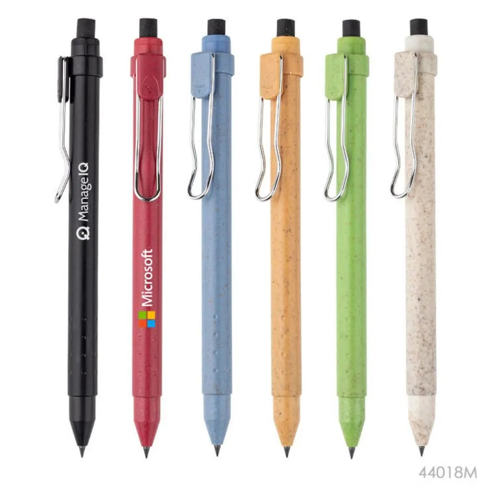 Eco Wheat Straw Retractable Inkless Pen