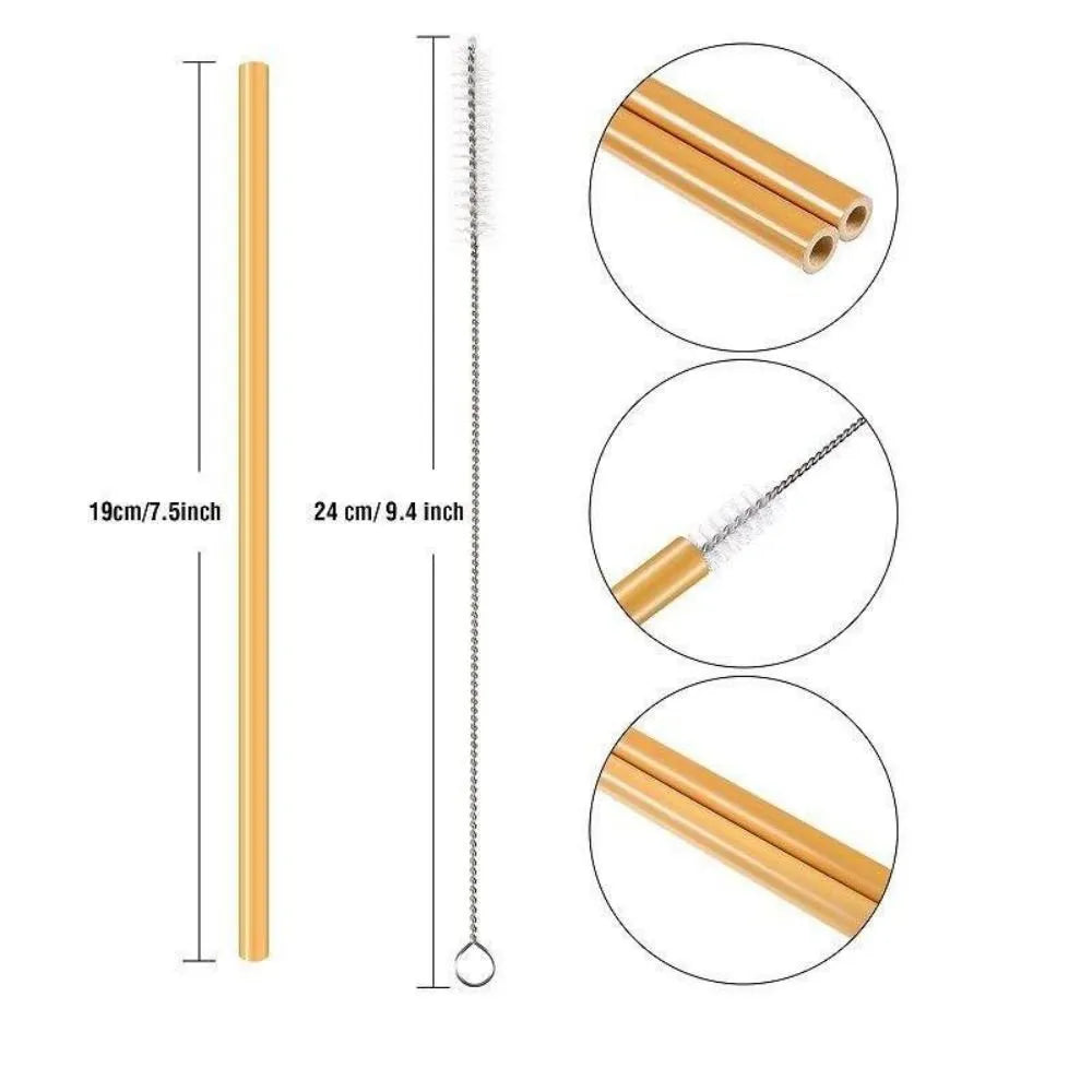 Eco-friendly Bamboo Reusable Straws