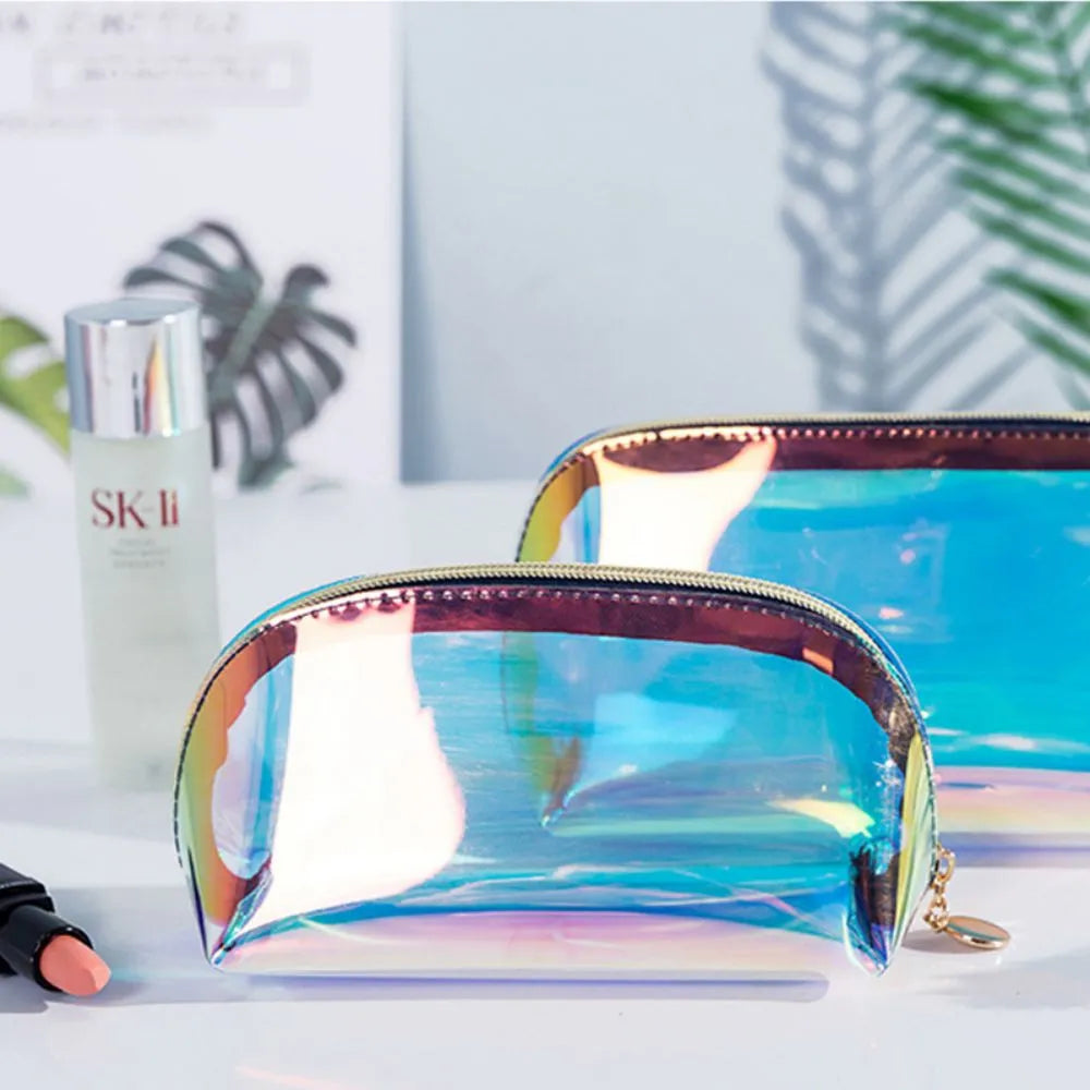 Holographic TPU Makeup Bag