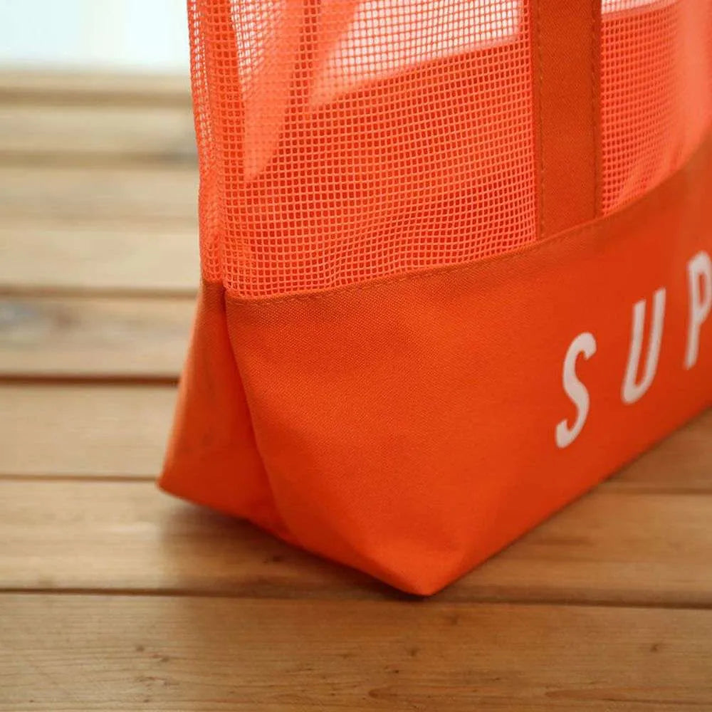 Large Personalized Mesh Tote Beach Bag