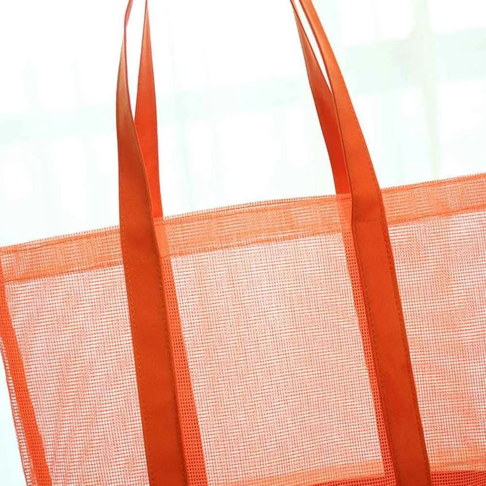 Large Personalized Mesh Tote Beach Bag