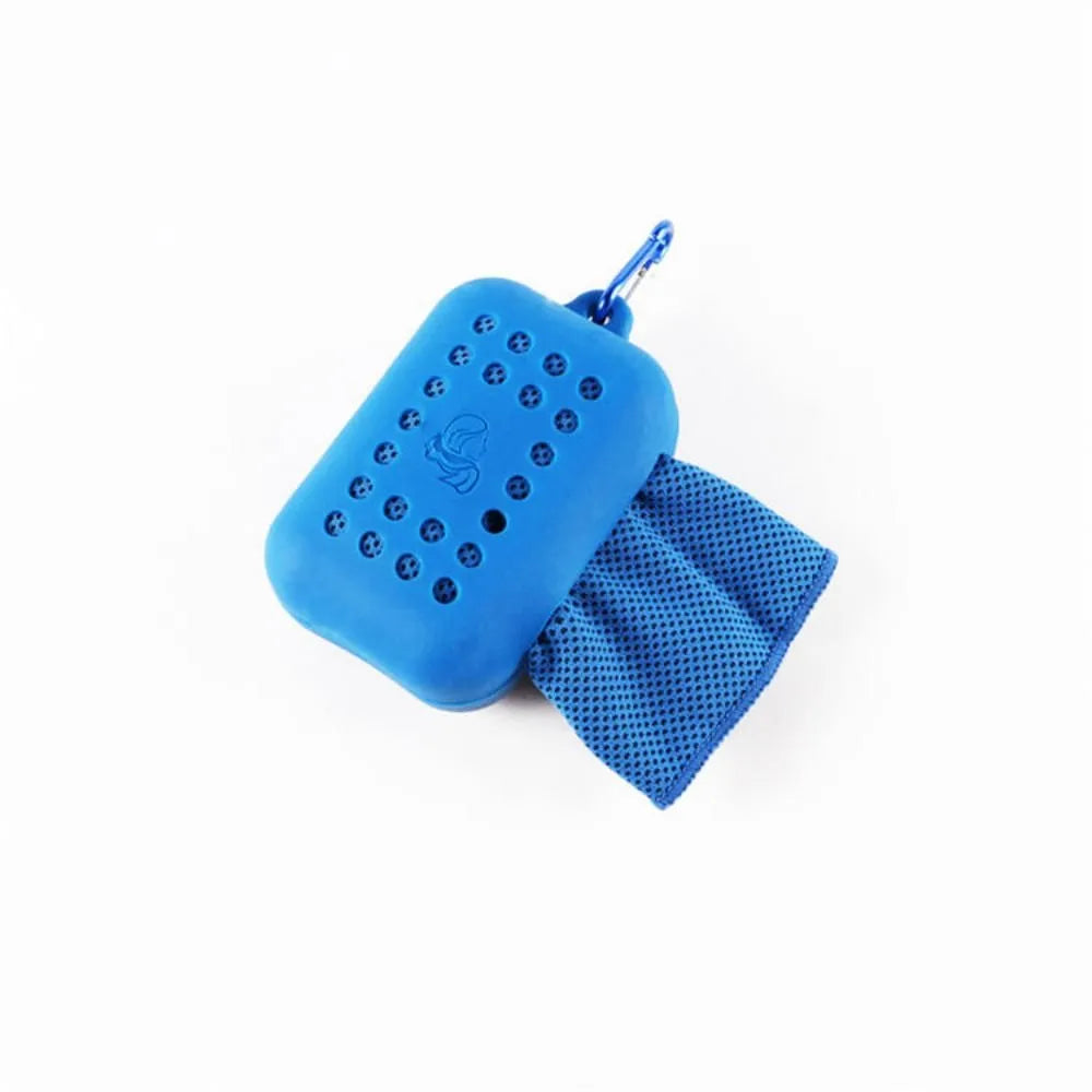 Microfiber Cooling Towel with Silicone Case