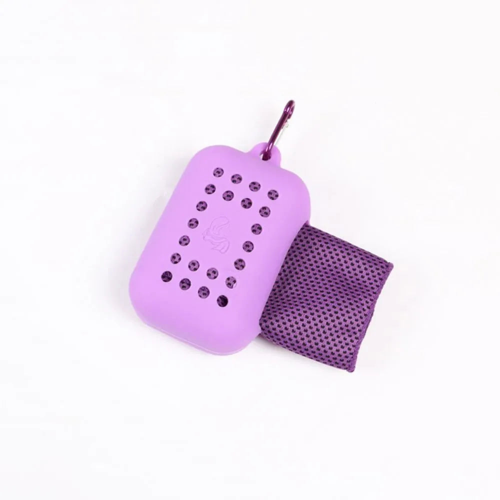 Microfiber Cooling Towel with Silicone Case