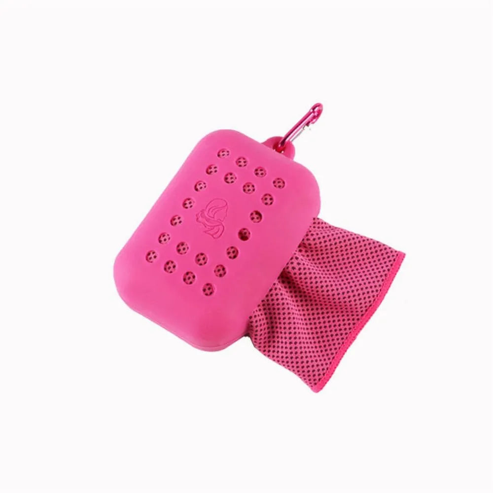 Microfiber Cooling Towel with Silicone Case