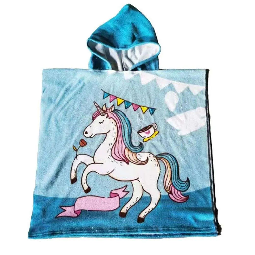 Microfiber Hooded Kids Beach Towels