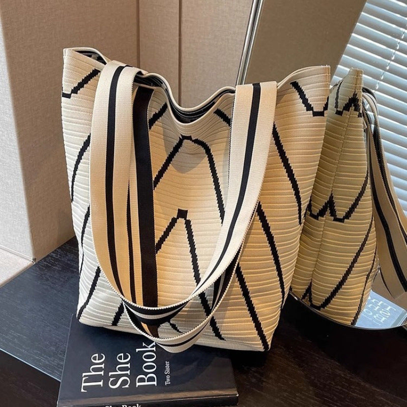 Christmas Gift Bag Knitted Handbag