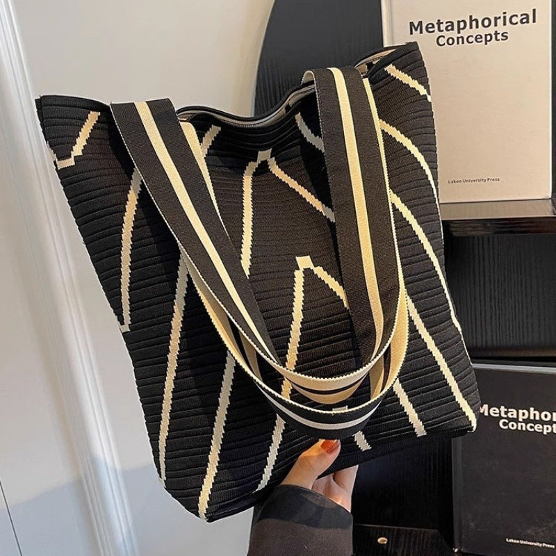 Christmas Gift Bag Knitted Handbag