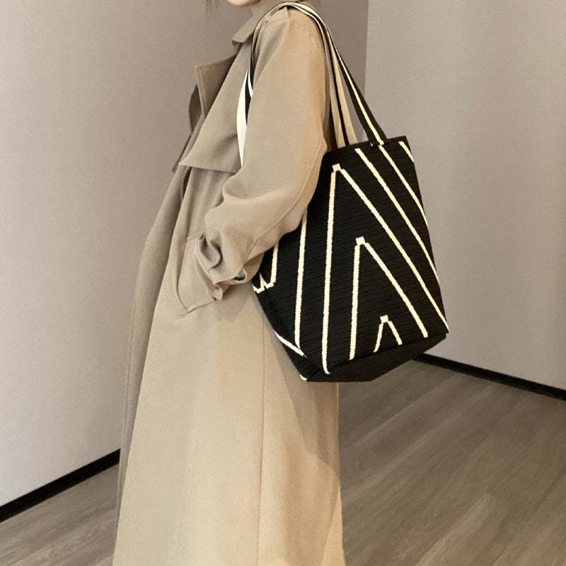 Christmas Gift Bag Knitted Handbag