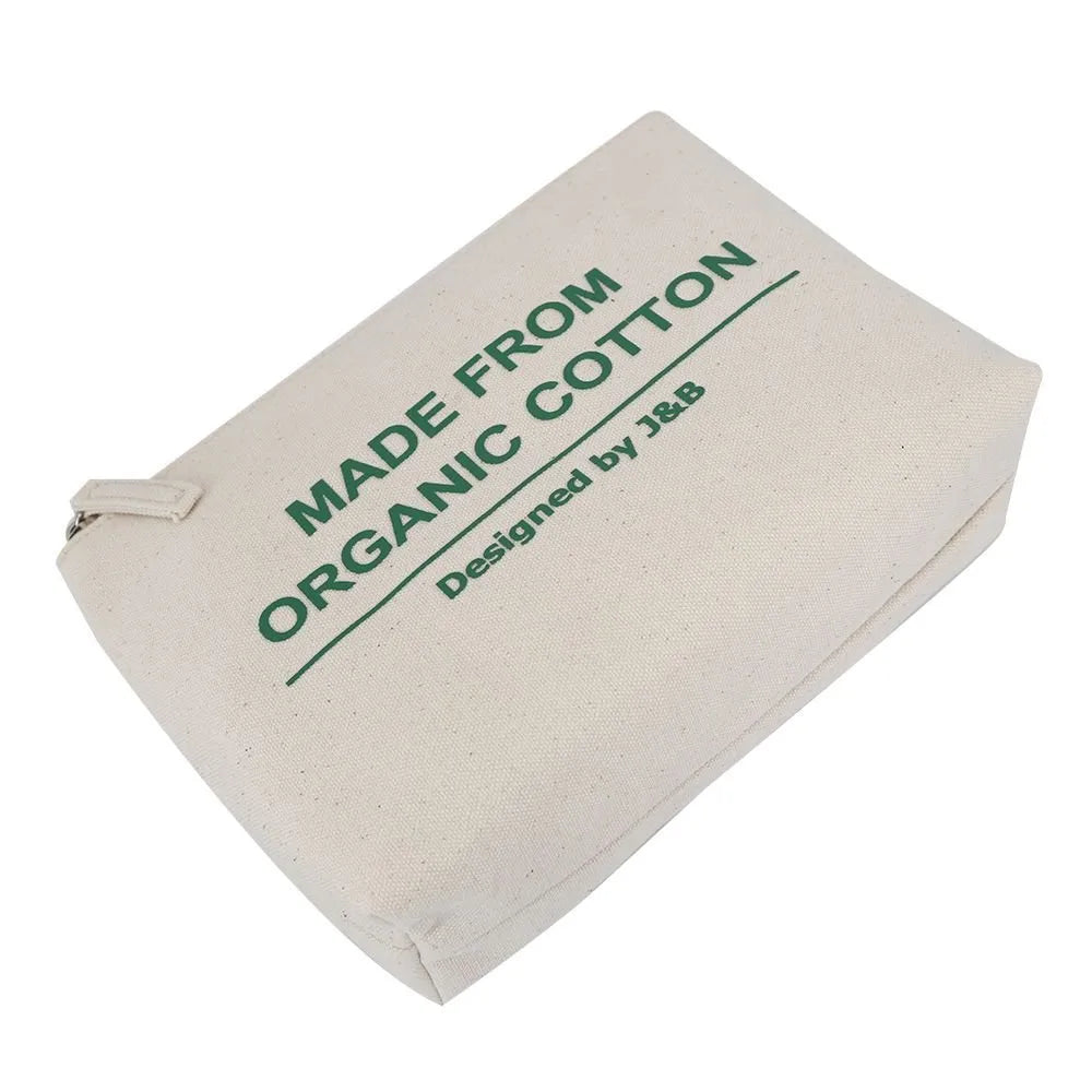 Custom Organic Cotton Makeup Cosmetic Bag