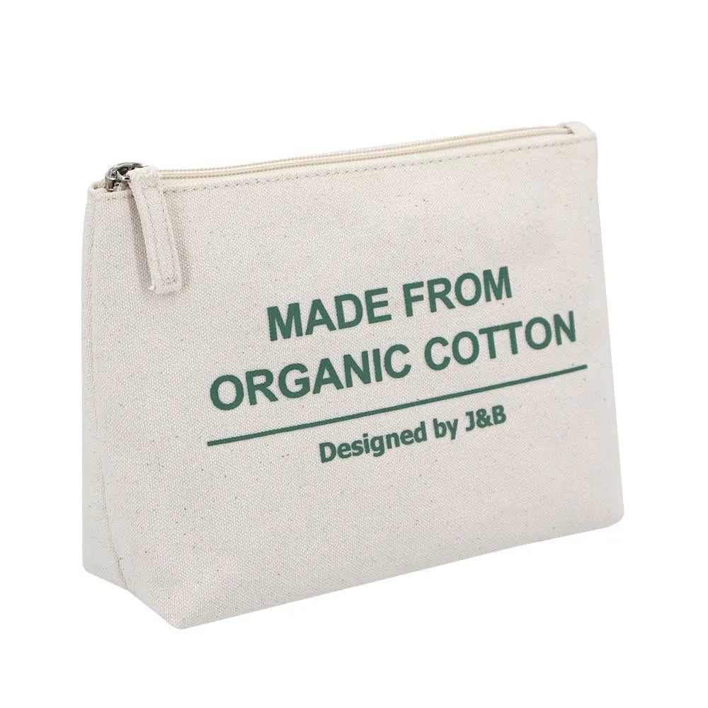 Custom Organic Cotton Makeup Cosmetic Bag