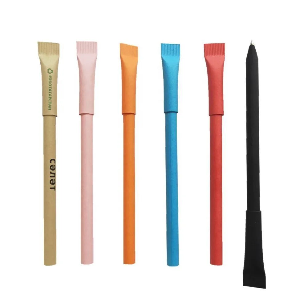 Recycled Eco friendly 100% Kraft Paper Pens