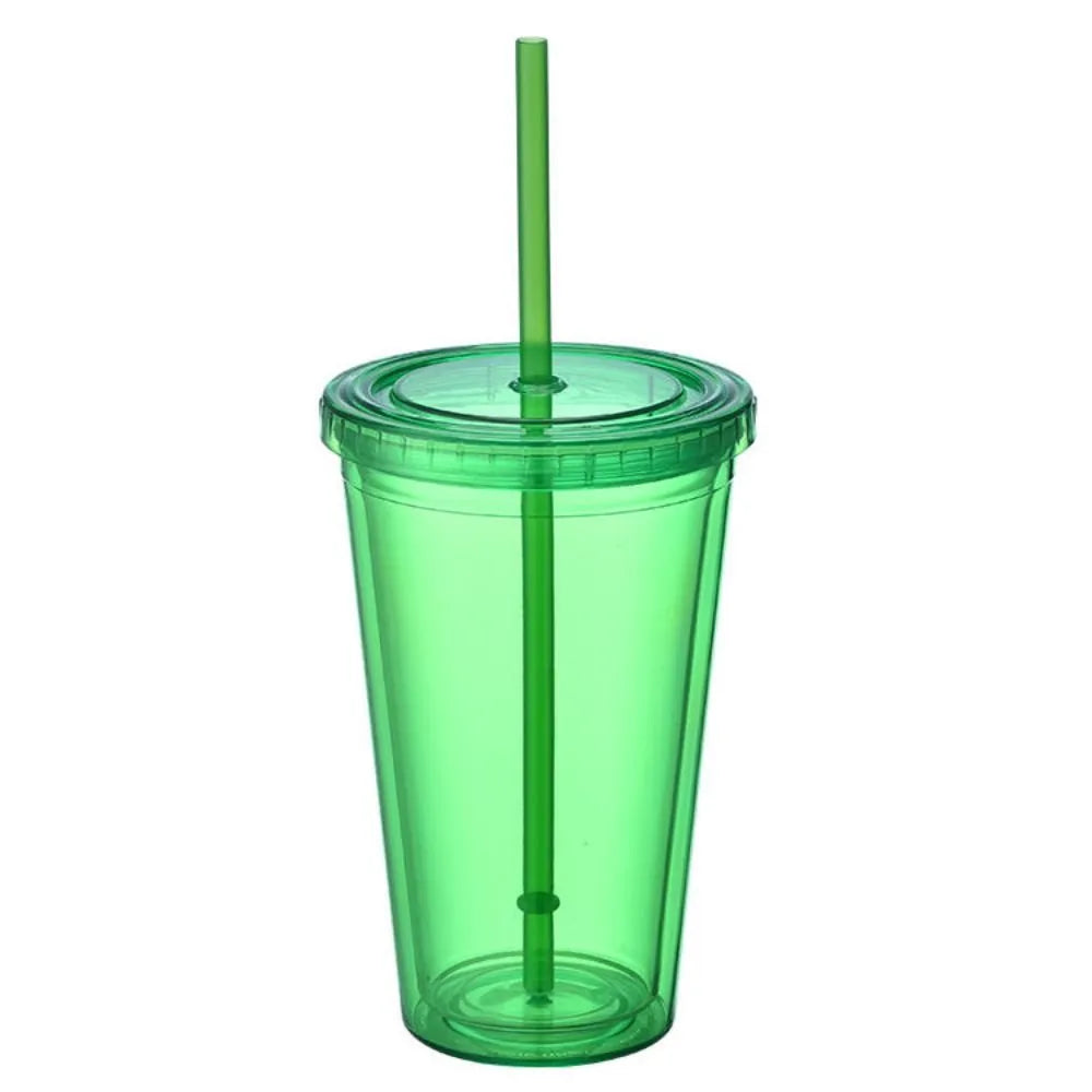 Reusable Plastic Cups With Lids And Straws
