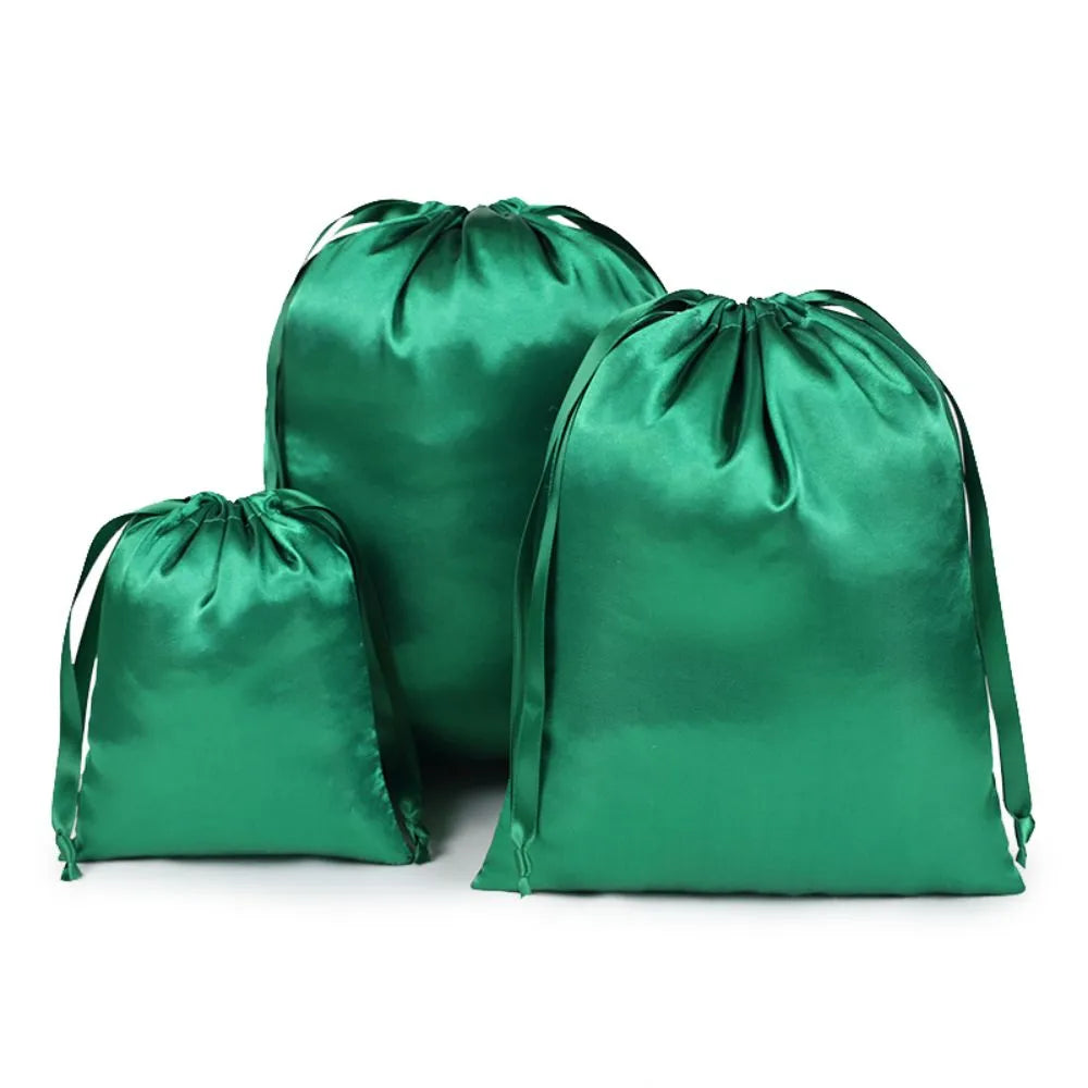 Custom Silk Satin Drawstring Bags