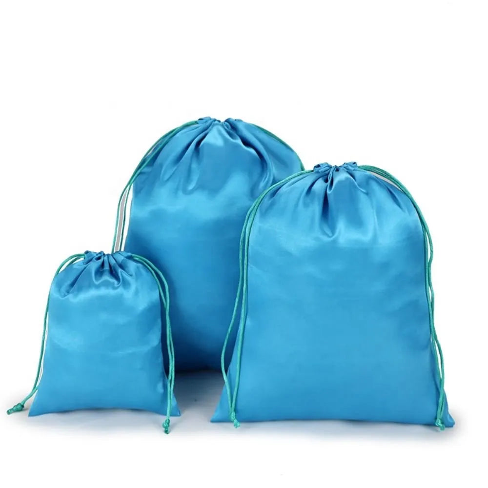 Custom Silk Satin Drawstring Bags
