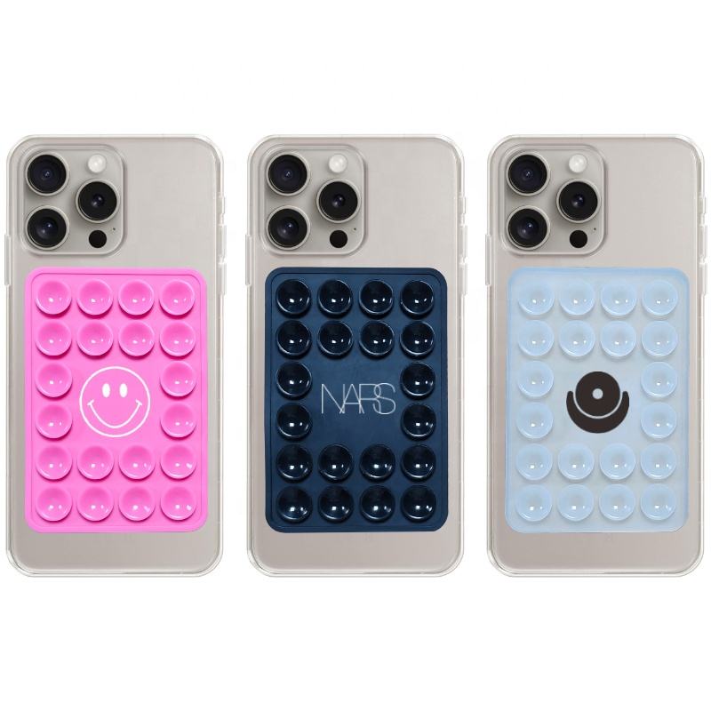 Cutomized Mobile Phone Accessories Single Side Silicone Suction Mobile Phone Holder