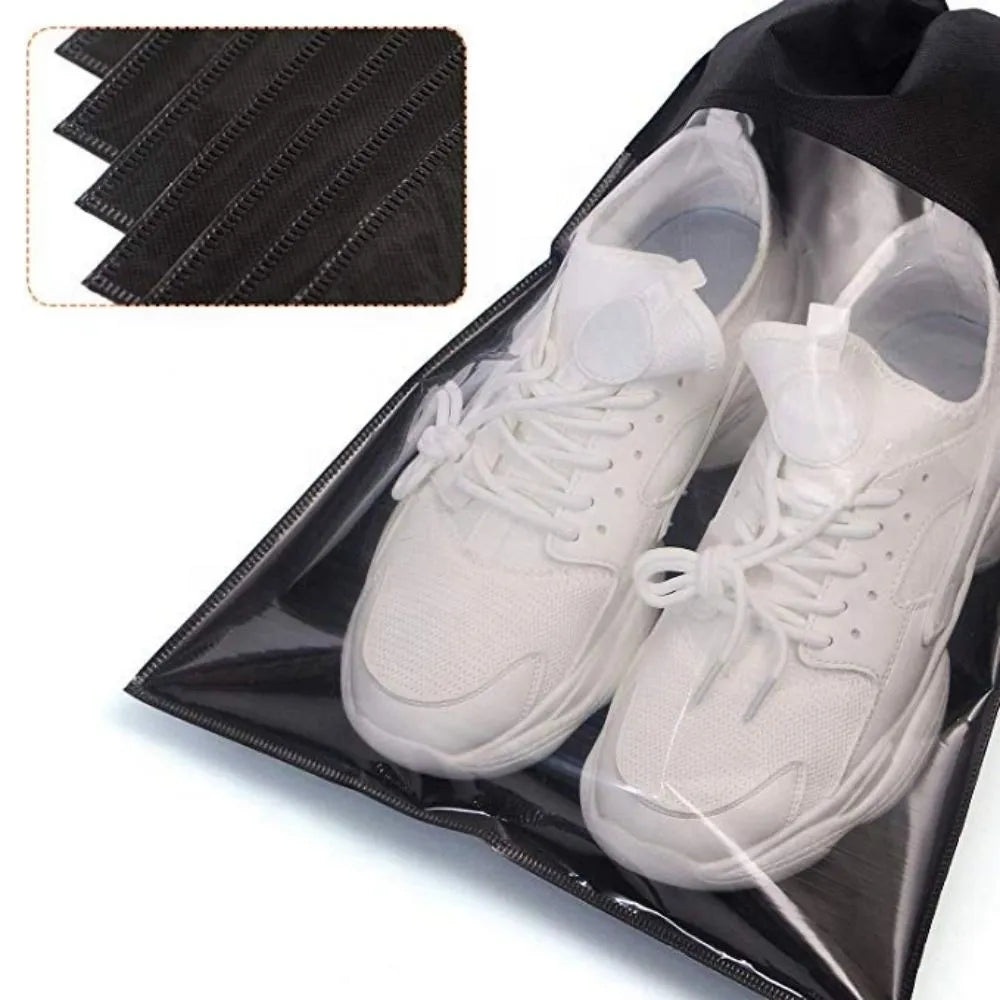 Non-woven Reusable Drawstring Shoe Bags