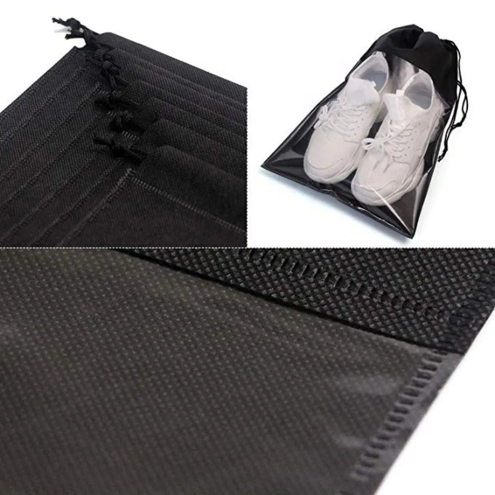 Non-woven Reusable Drawstring Shoe Bags