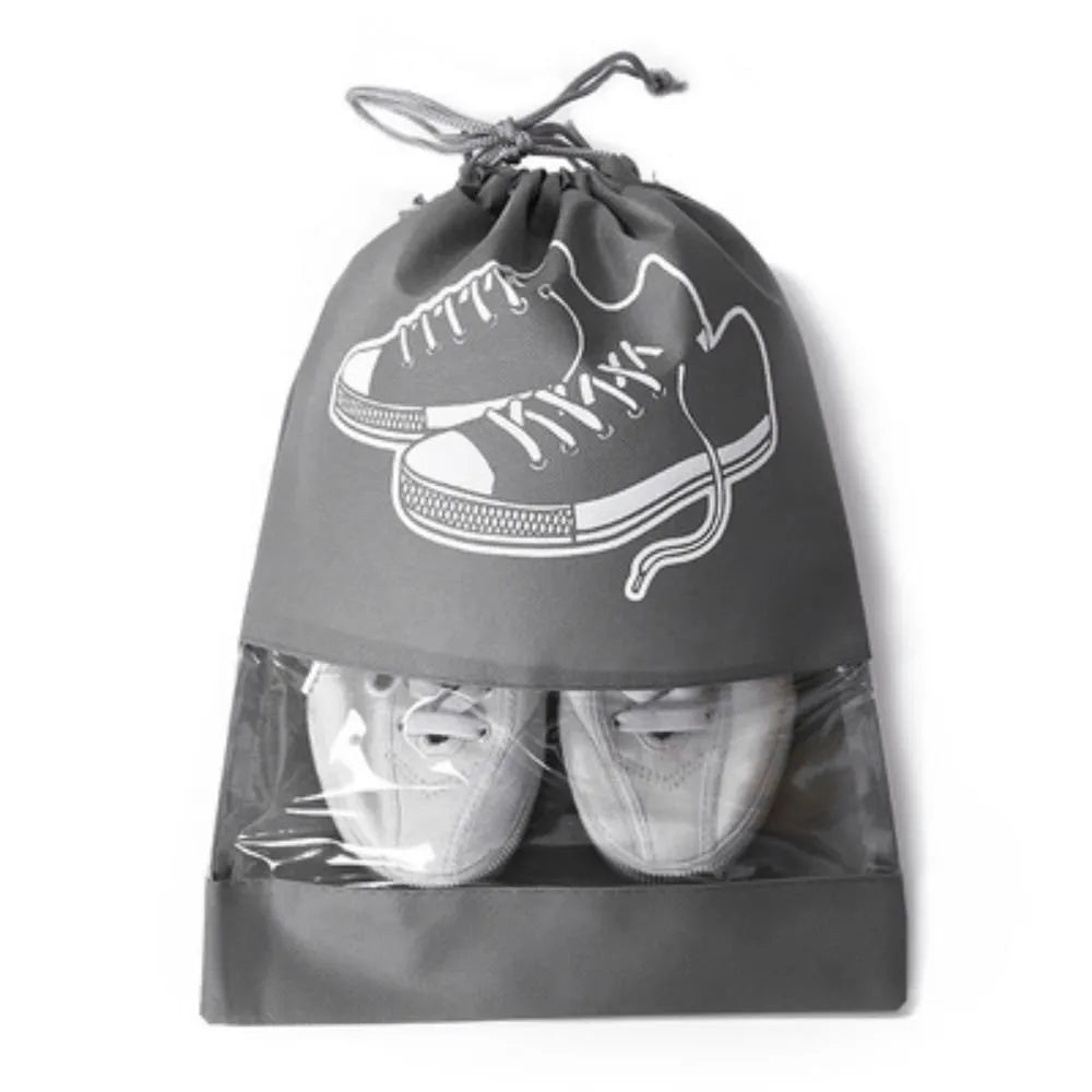 Non-woven Reusable Drawstring Shoe Bags