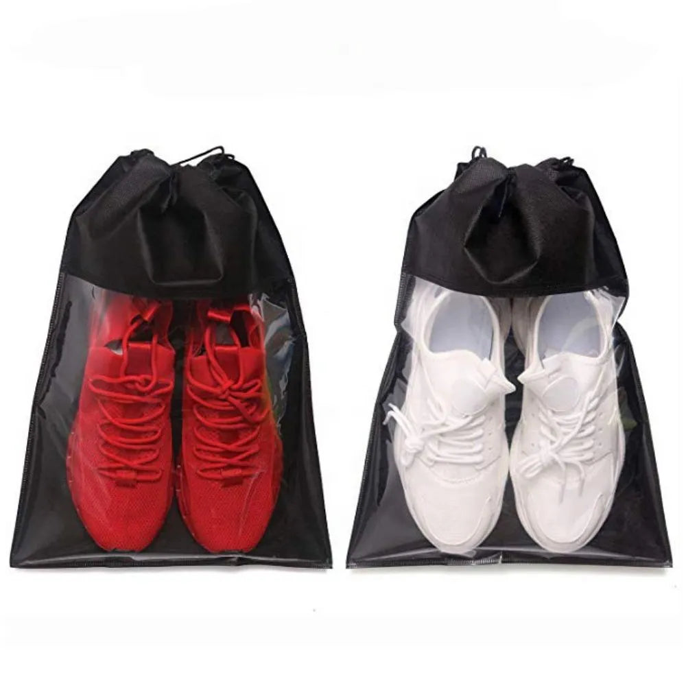 Non-woven Reusable Drawstring Shoe Bags