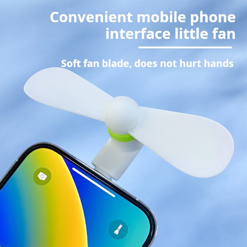Cutomized Mobile Phone Fan Personalized 2in1 3in1 USB Mini Fan